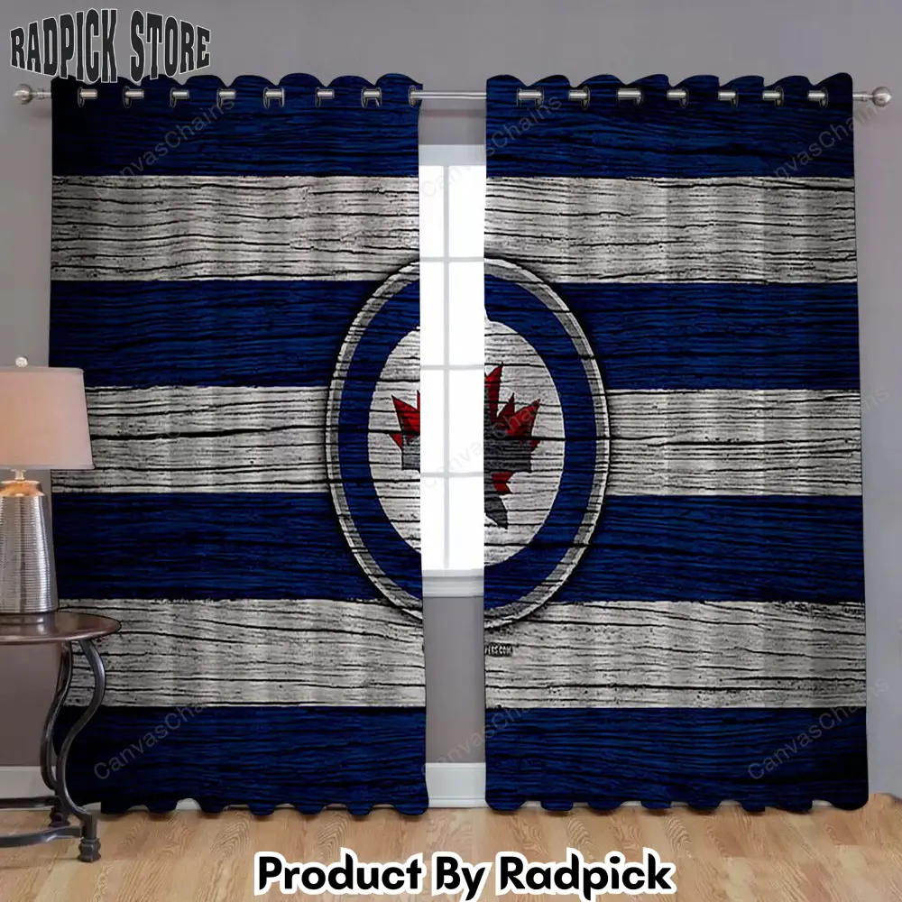 Radpick winnipeg jets nhl window curtains hockey club western conference usa curtains living room curtains for window rp85224
